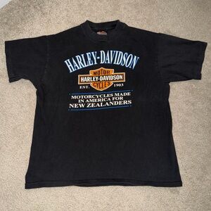 VTG 1998 Harley-Davidson Single Stitch Tee - Dunedin New Zealand Dealer T-Shirt